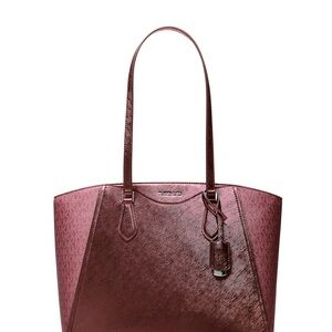 Michael Kors Wine Red Tote Bag